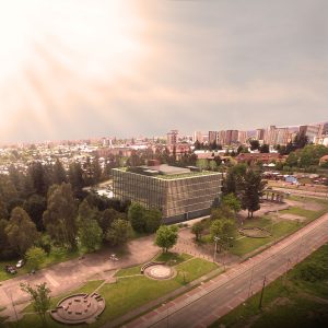 Jardines Edificio Serviu Temuco